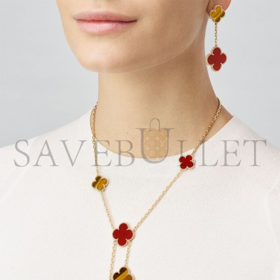 VAN CLEEF ARPELS MAGIC ALHAMBRA EARRINGS, 2 MOTIFS VCARN5JR00